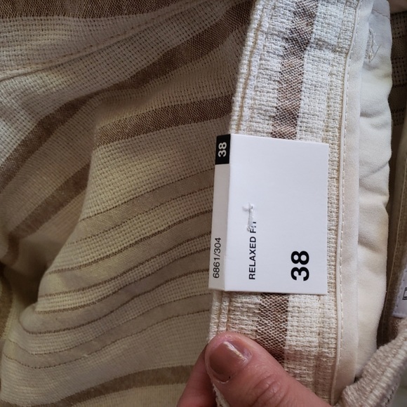 NWT Zara Stripe linen pants - Picture 5 of 7